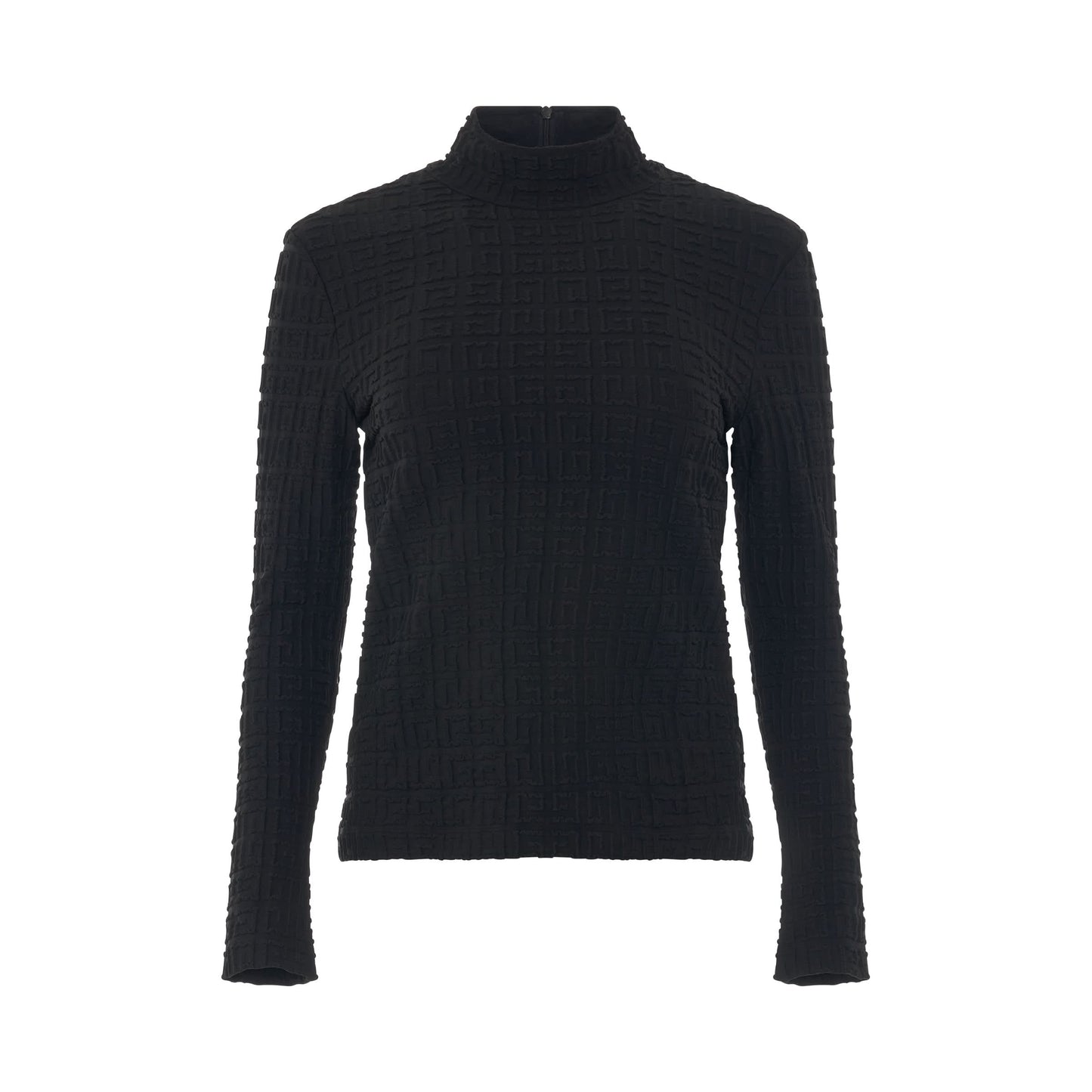 4G Jacquard Cyclist Long Sleeve Top in Black