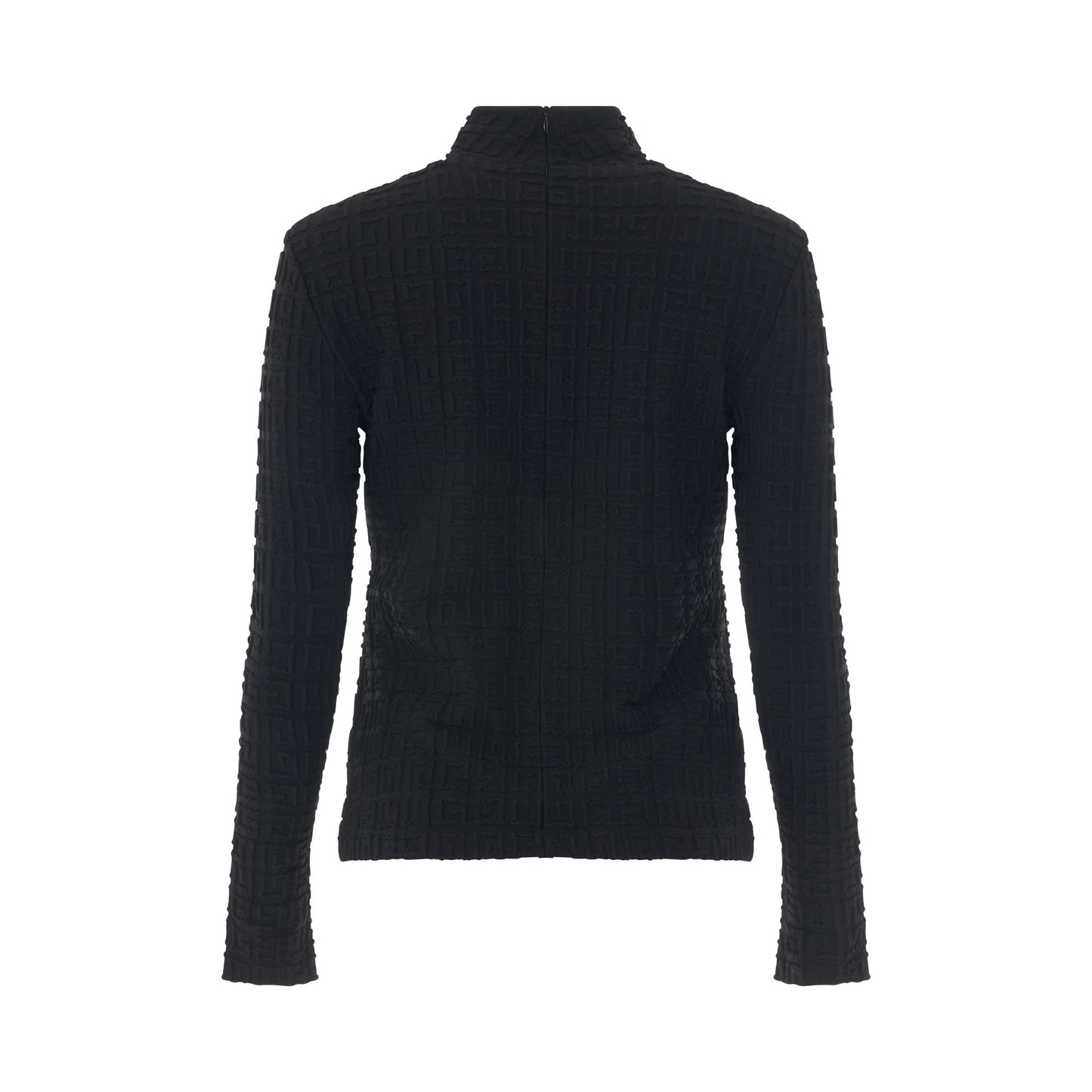 4G Jacquard Cyclist Long Sleeve Top in Black