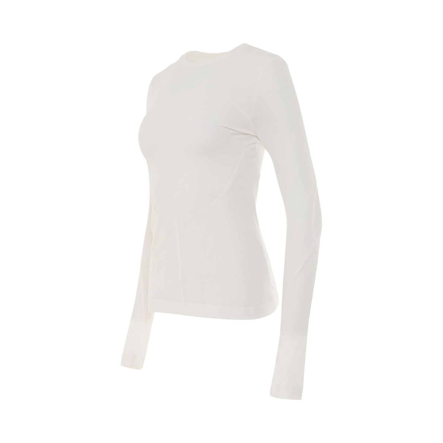 Structured Panel Top in White