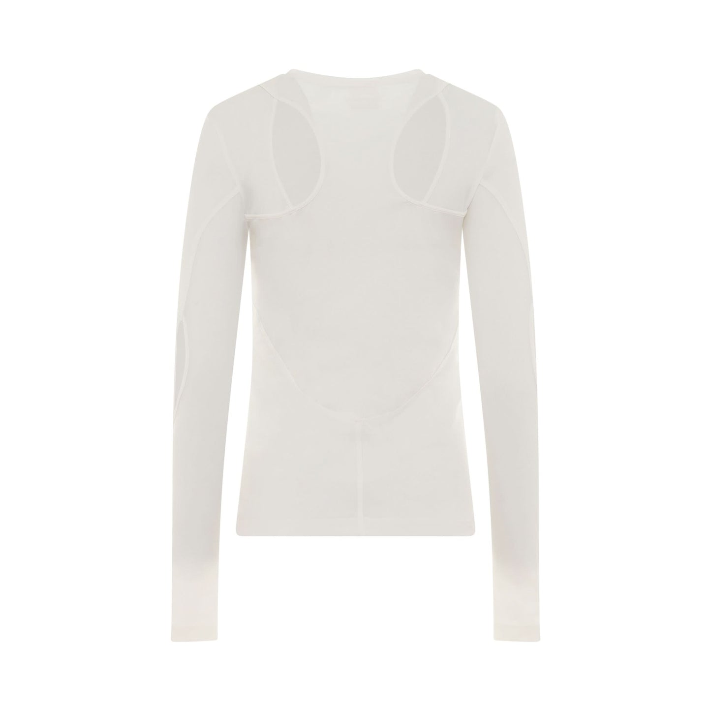 Structured Panel Top in White