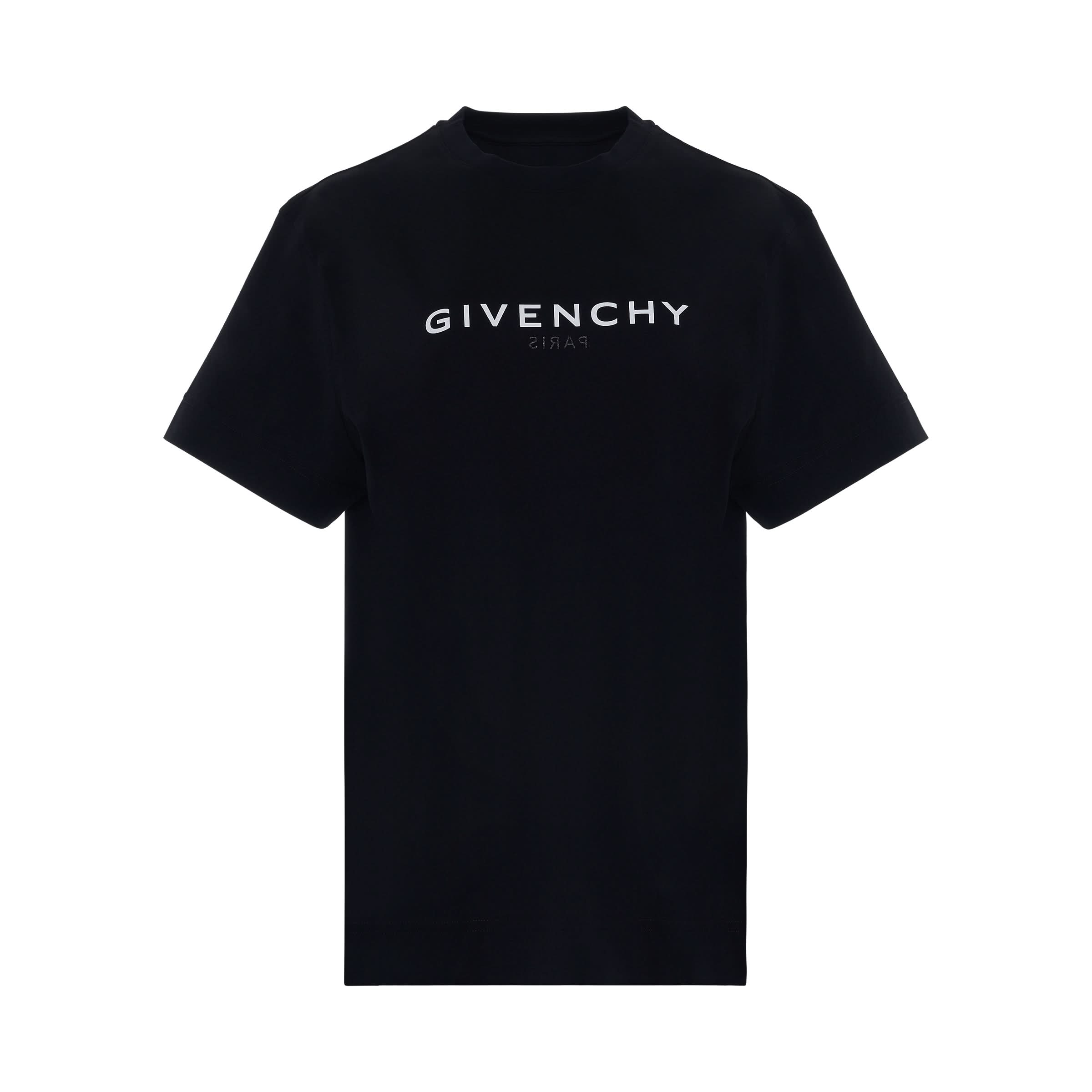 Reverse Logo Classic Fit T-Shirt in Black