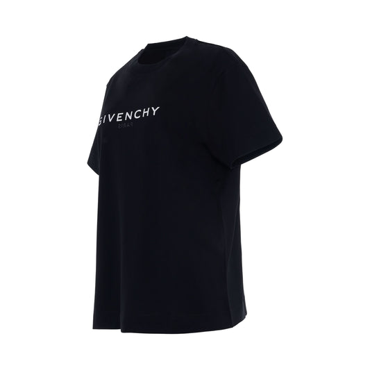 Reverse Logo Classic Fit T-Shirt in Black