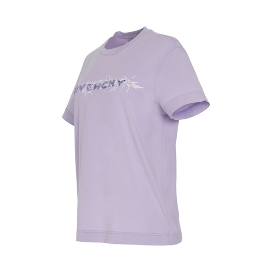 Logo Barbed Wire T-Shirt in Lilac