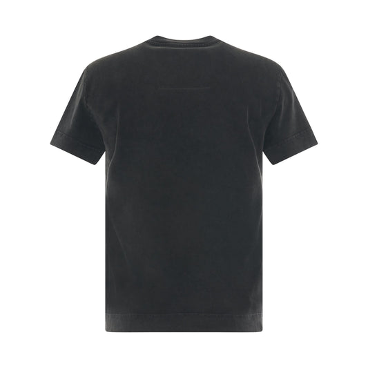 College Logo Slim Fit T-Shirt in Black