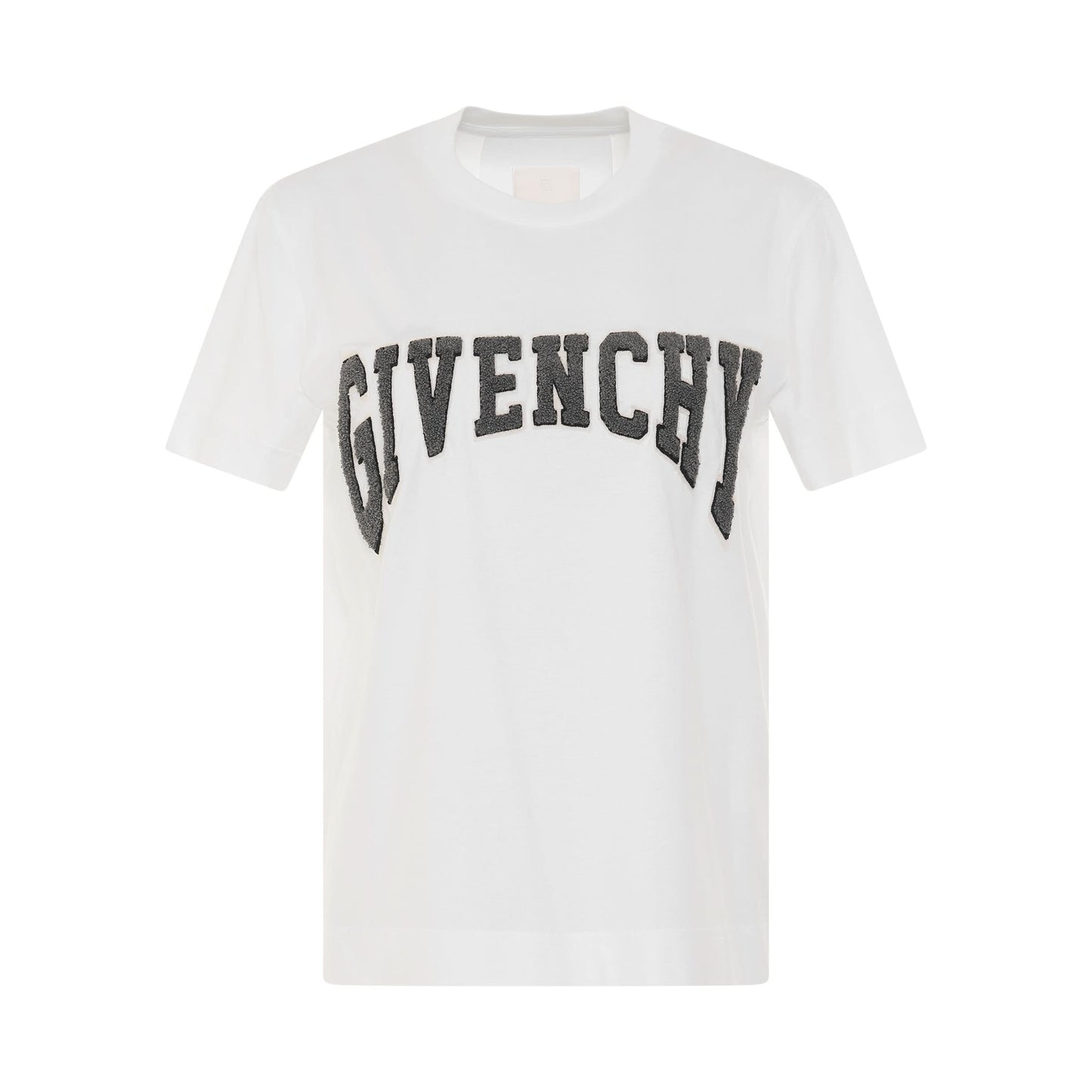 College Logo Slim Fit T-Shirt in White