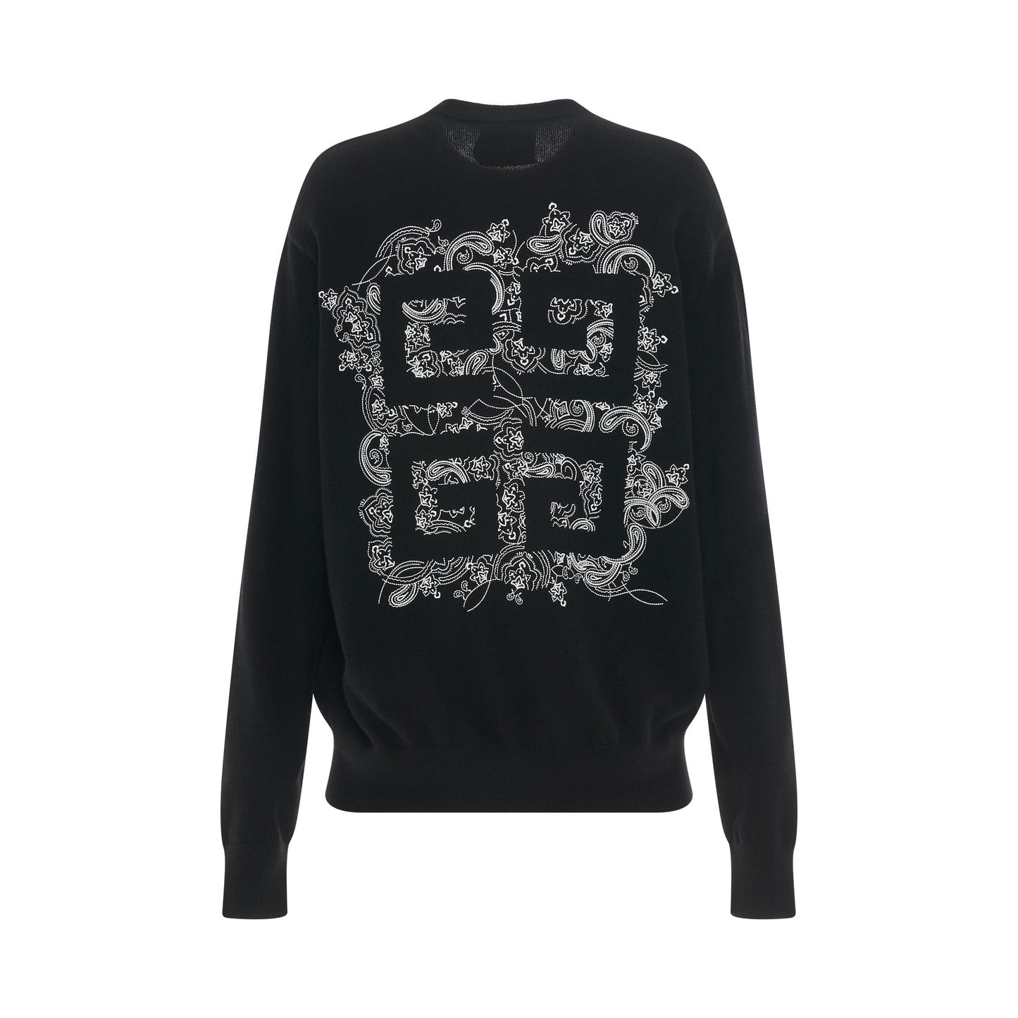 Logo Cashmere Sweater in Black