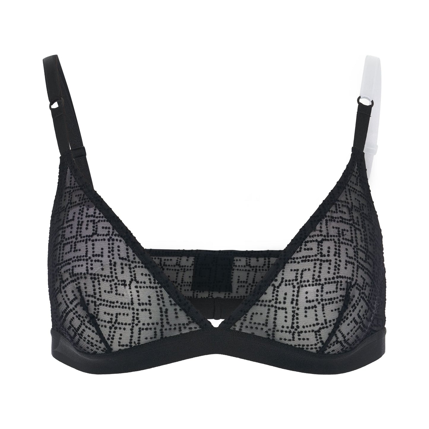 Jacquard Bra in Black