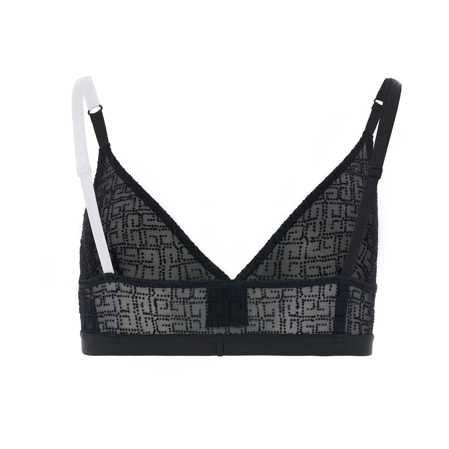 Jacquard Bra in Black