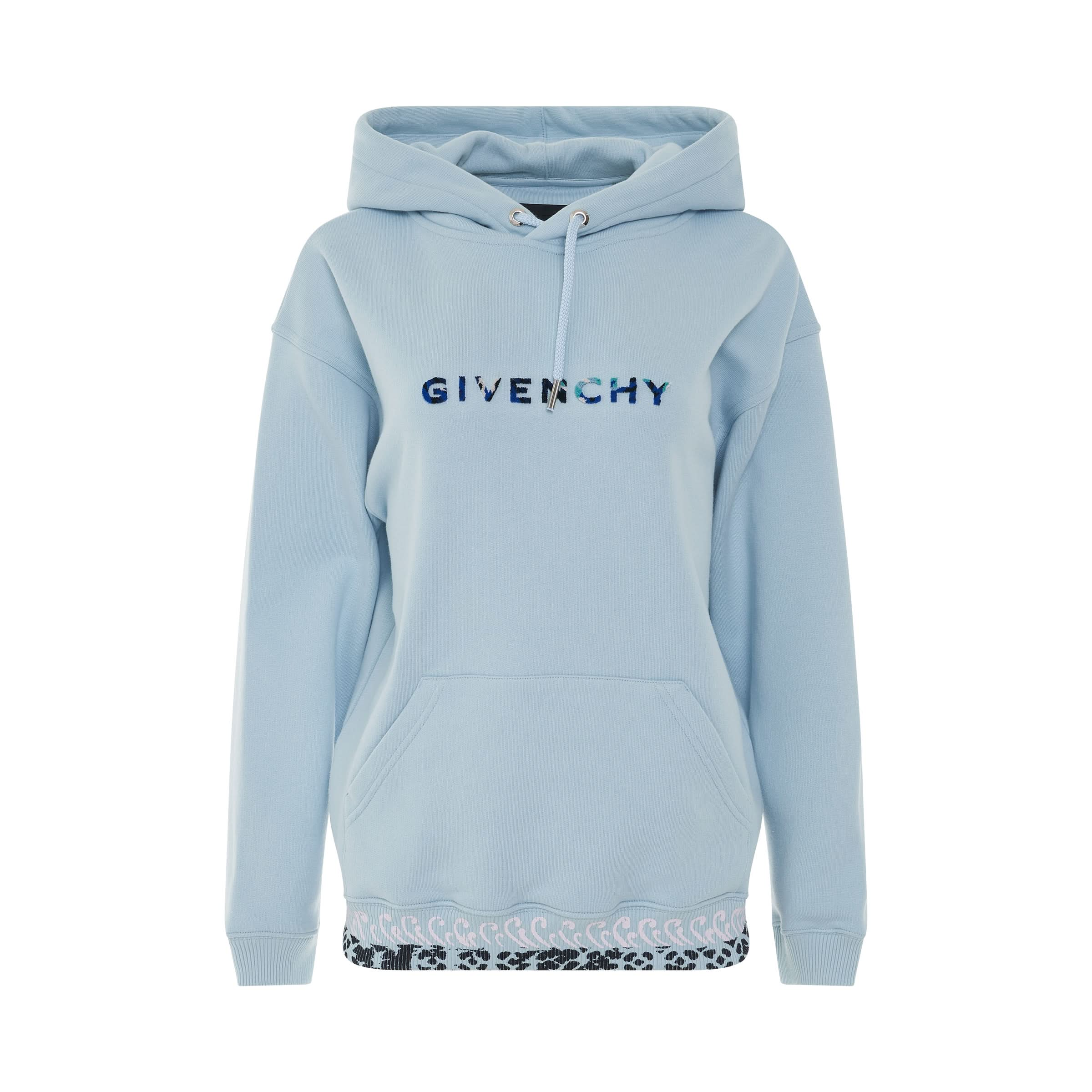 Regular Fit Hoodie in Light Blue