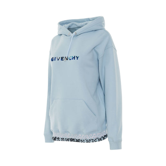 Regular Fit Hoodie in Light Blue