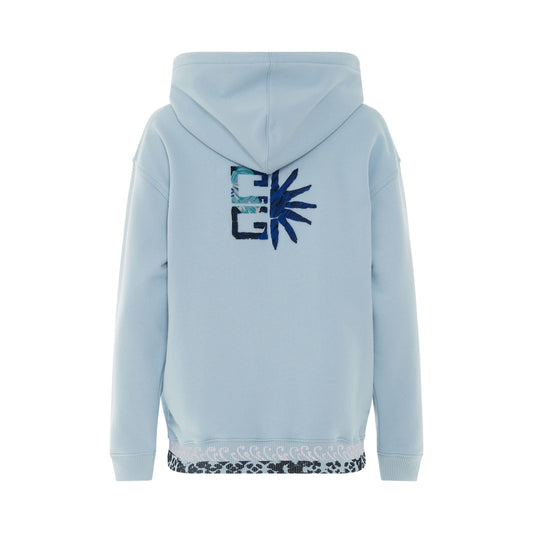 Regular Fit Hoodie in Light Blue