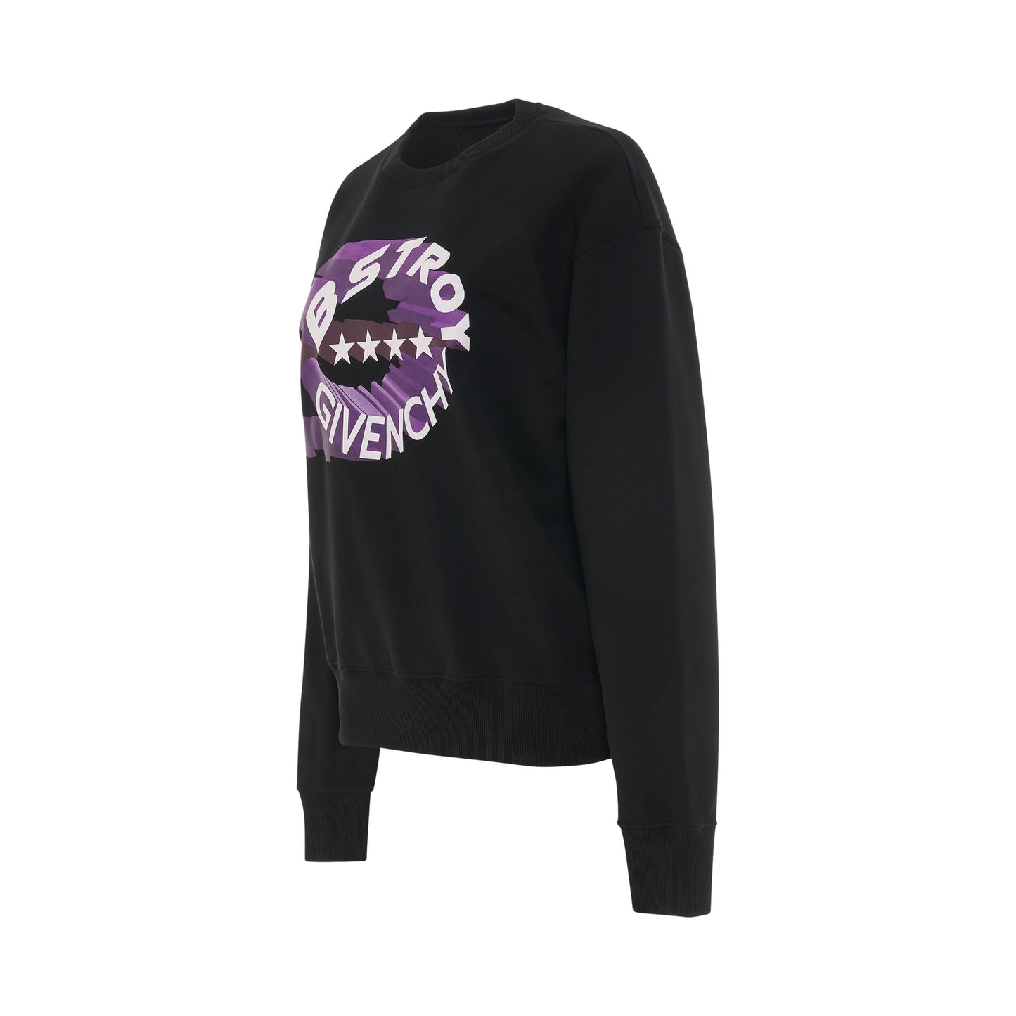 BSTROY Circle Logo Sweatshirt in Black