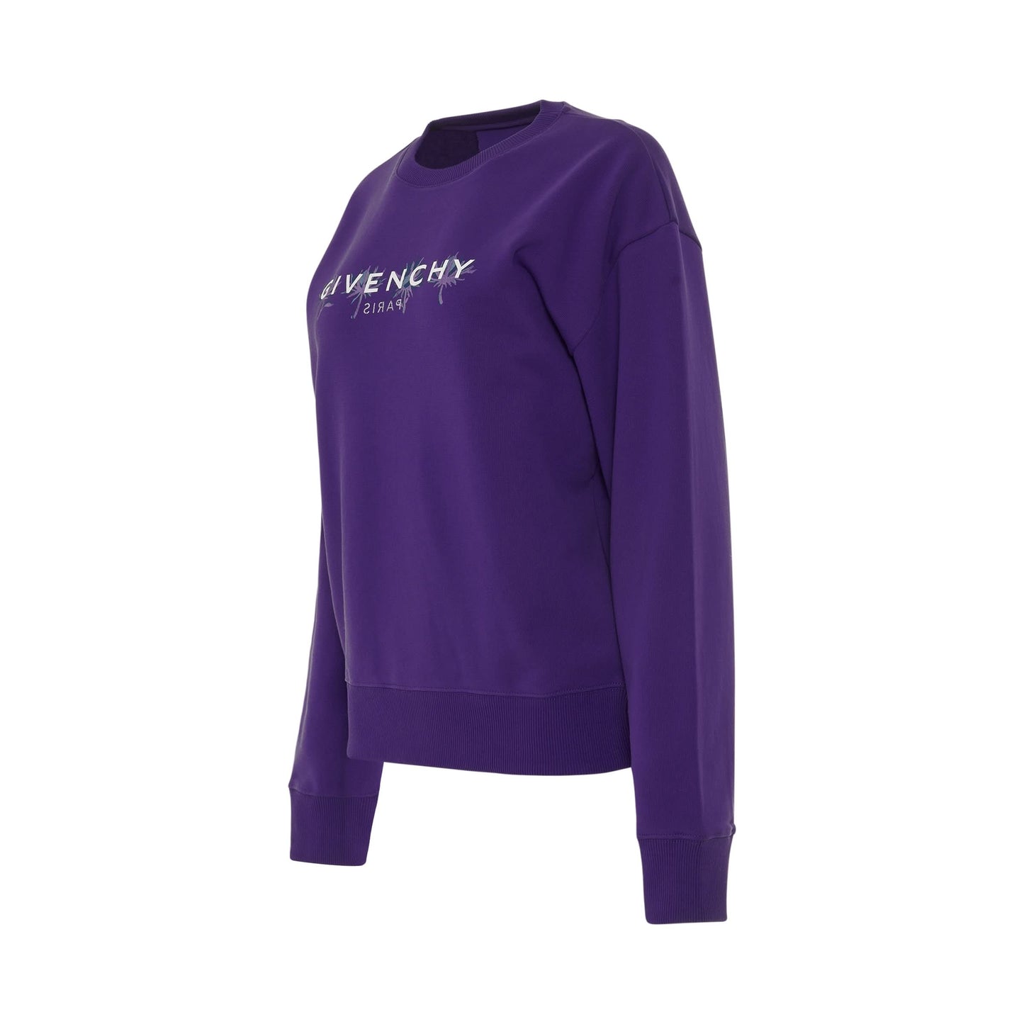 Thistle Reverse Logo Sweatshirt in Purple