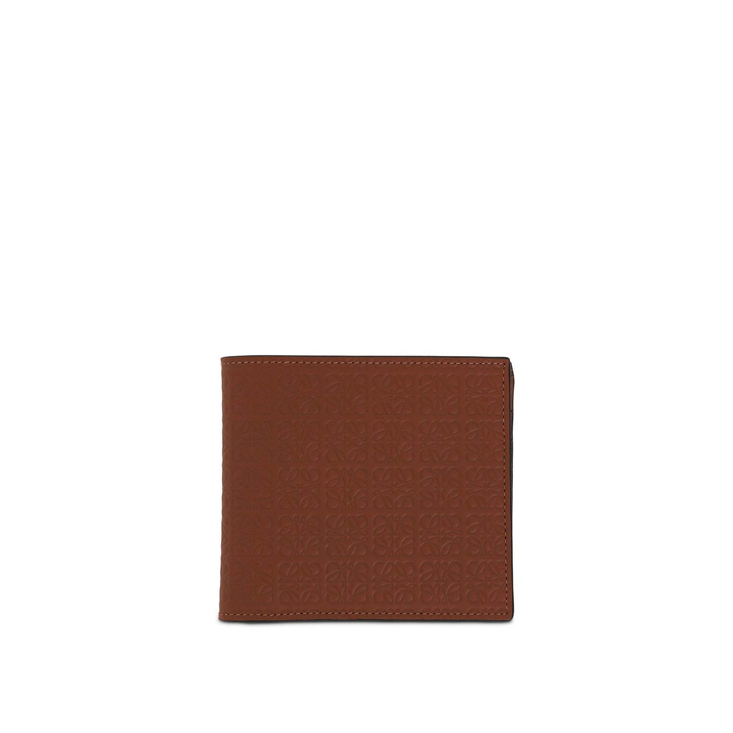 Repeat Bifold Wallet in Embossed Calfskin in Tan