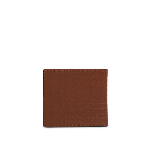 Repeat Bifold Wallet in Embossed Calfskin in Tan