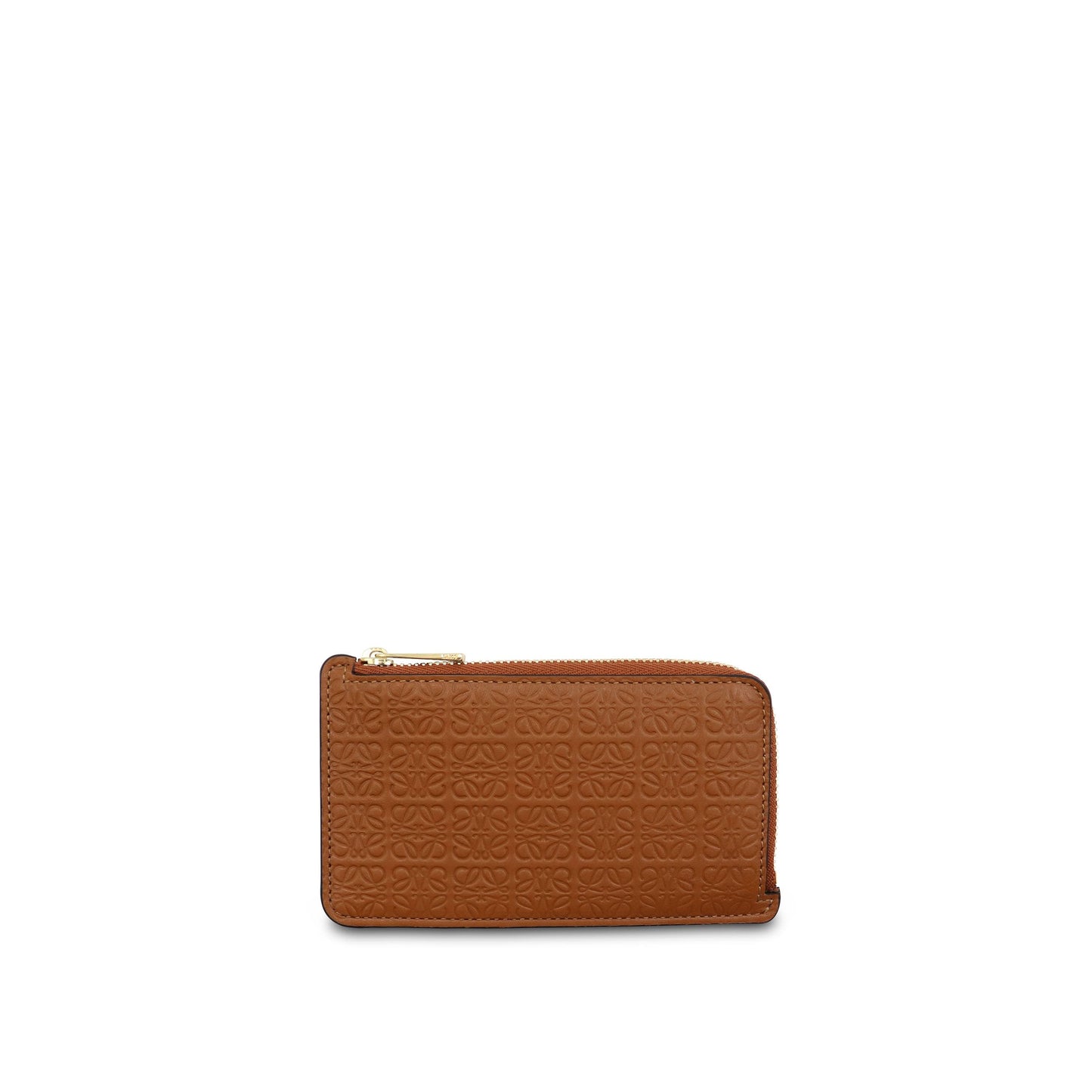 Repeat Coin Cardholder in Embossed Calfskin in Tan