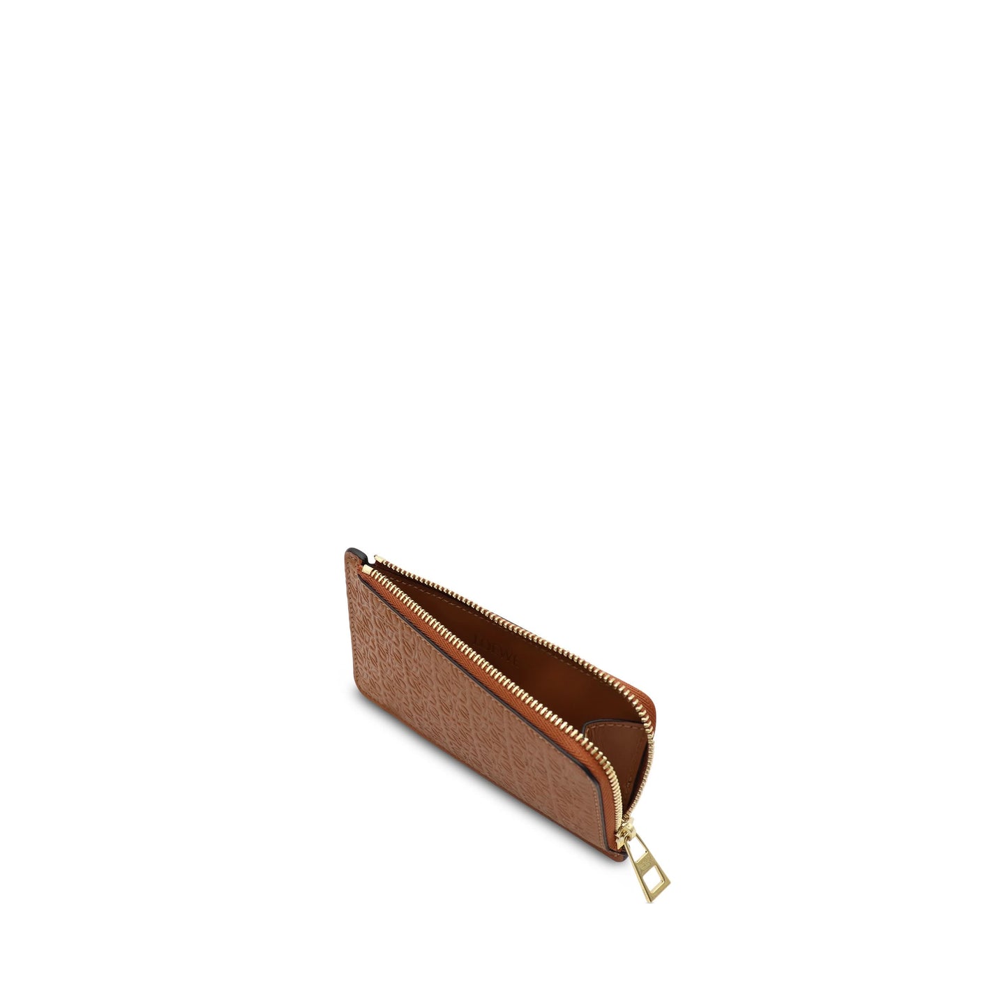 Repeat Coin Cardholder in Embossed Calfskin in Tan