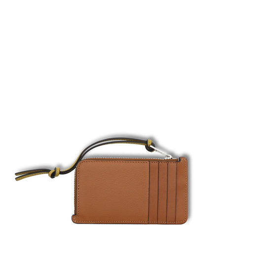 Brand Coin Cardholder in Classic Calfskin in Tan