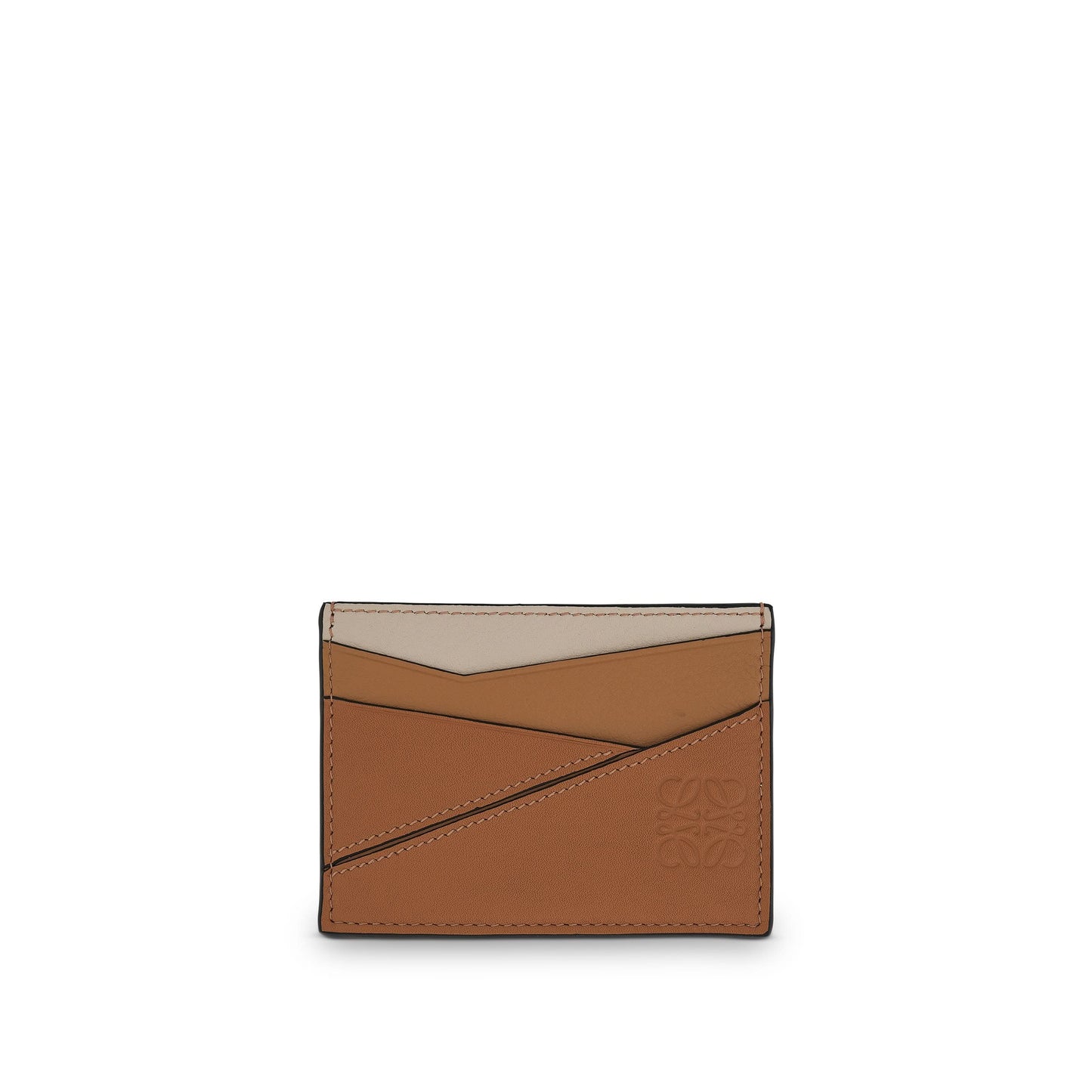 Puzzle Plain Cardholder in Classic Calfskin in Dune