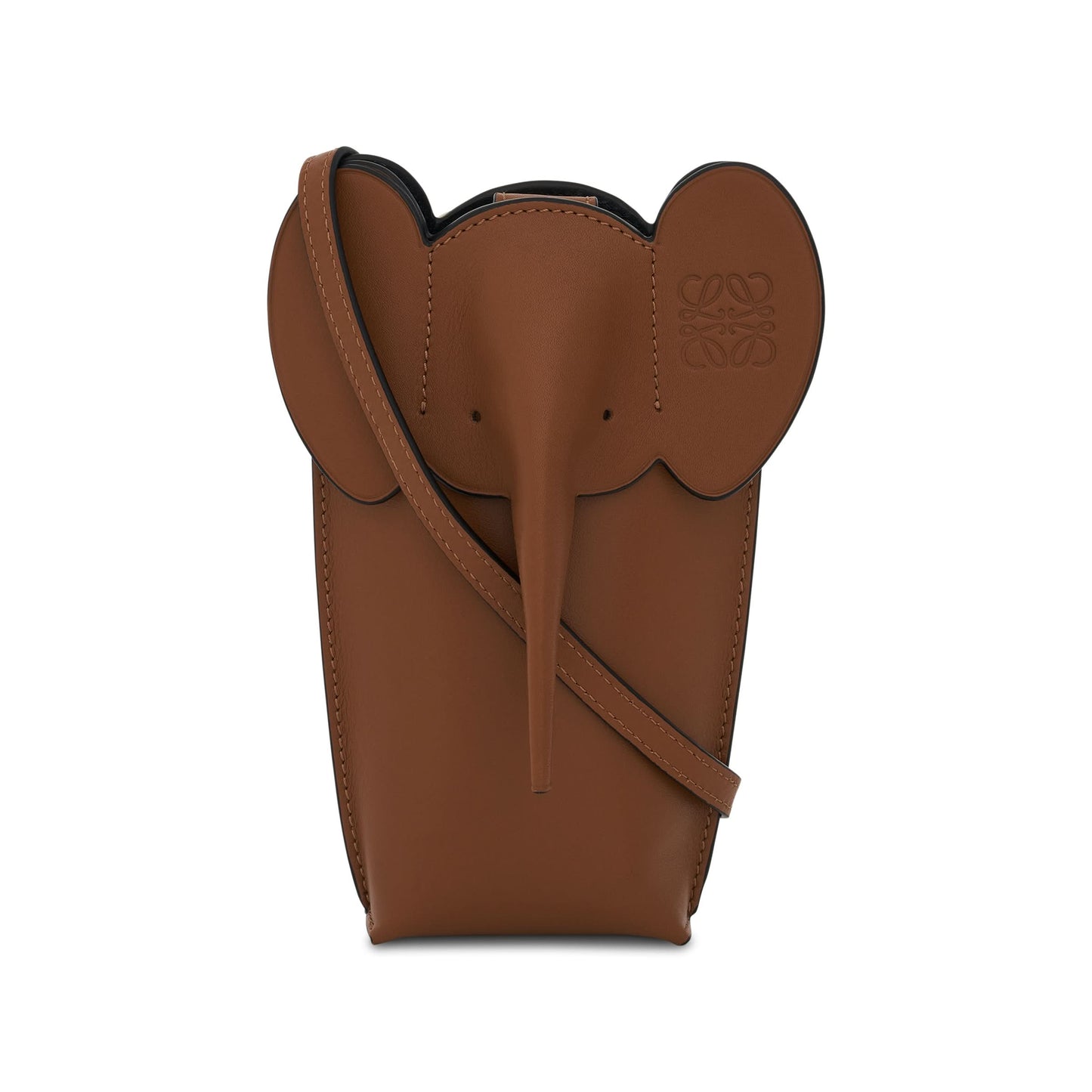 Elephant Pocket in Classic Calfskin in Tan