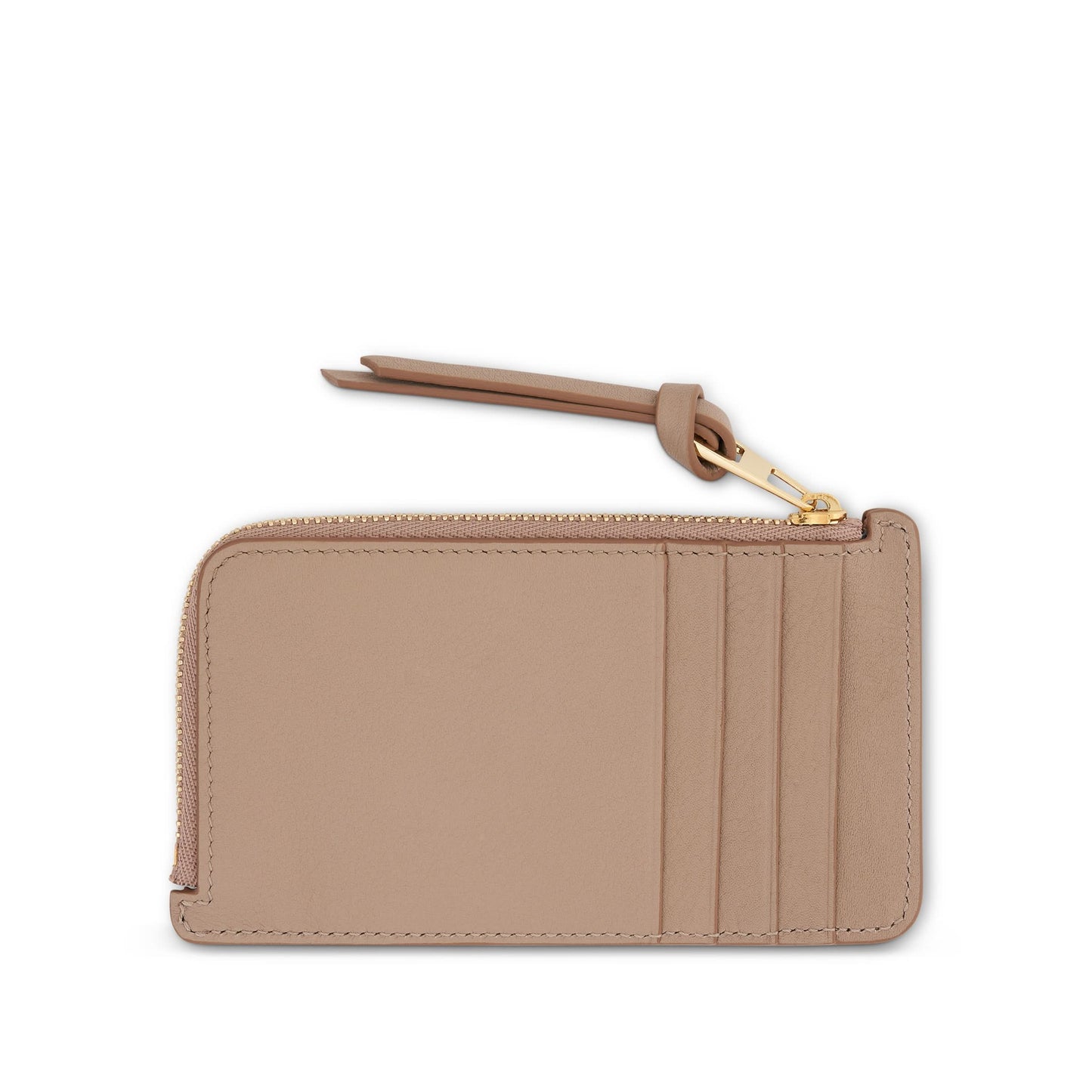 Deer Coin Cardholder in Classic Calfskin in Sand