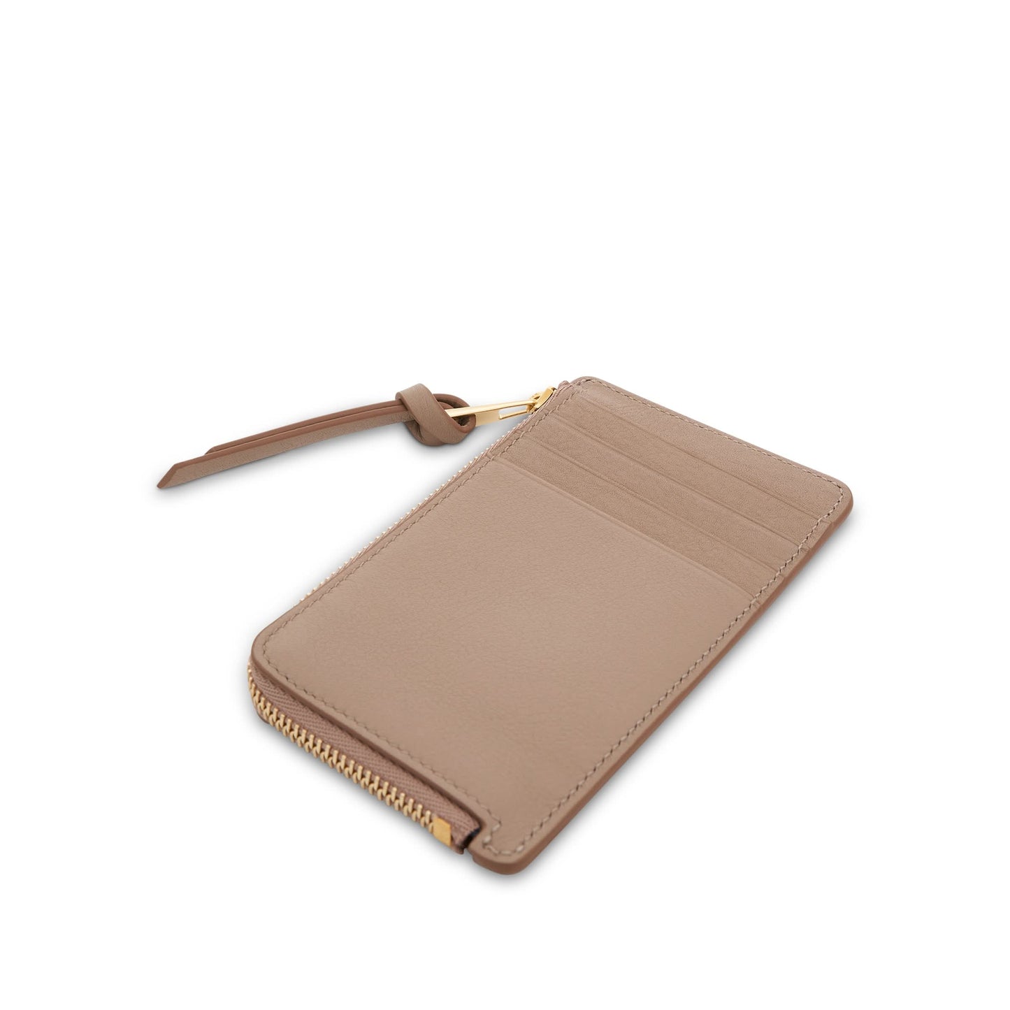 Deer Coin Cardholder in Classic Calfskin in Sand