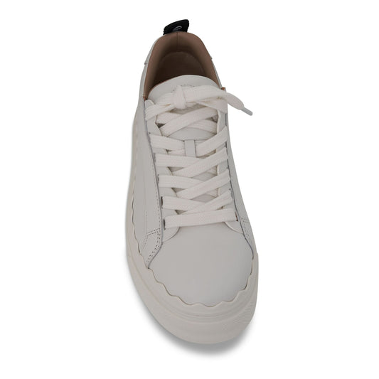 Lauren Sneaker in Calfskin in White