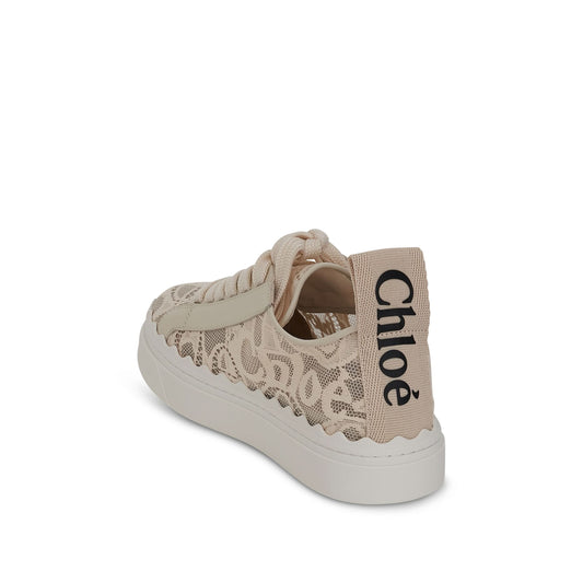 Lauren Sneaker in Beige Lace