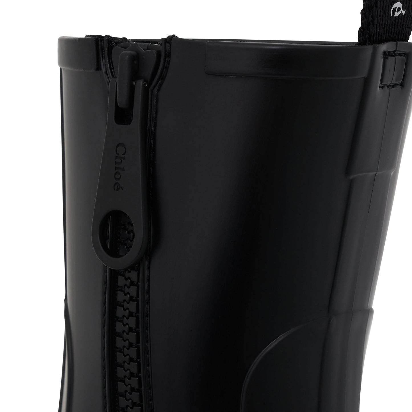 Betty Rain Boot in Black PVC