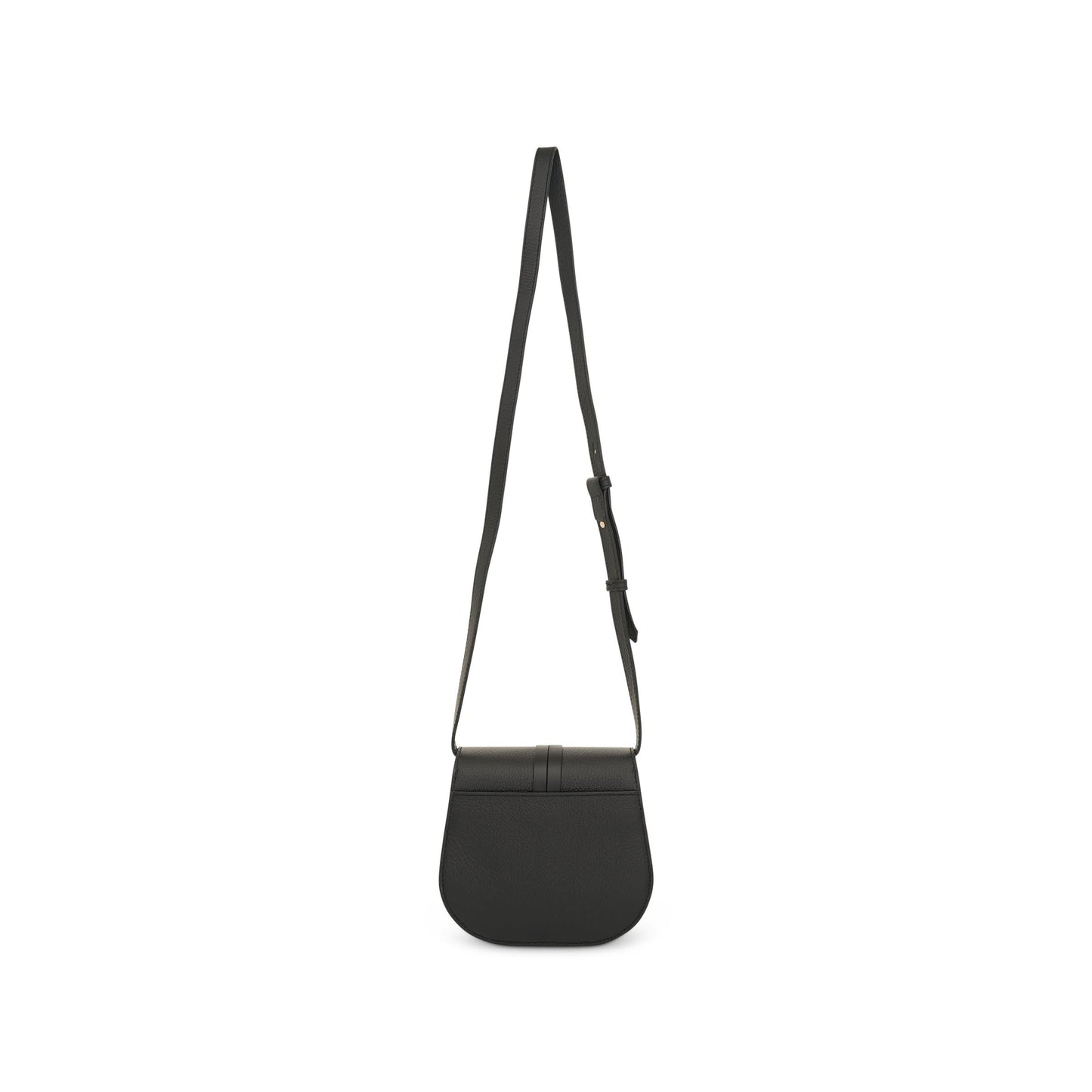 Alphabet Bag in Grained 
Shinny Calfskin in Black