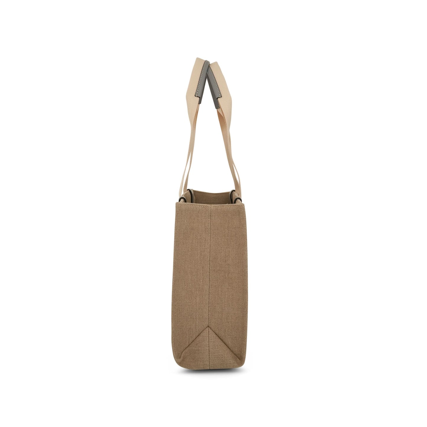 Medium Woody Tote Bag in White/Divine Grey