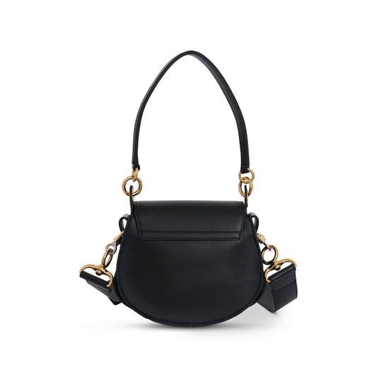 Small Tess Bag in Shiny 
Suede Calfskin in Black