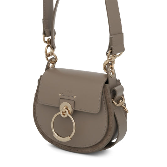 Small Tess Bag in Shiny 
Suede Calfskin in Motty Grey