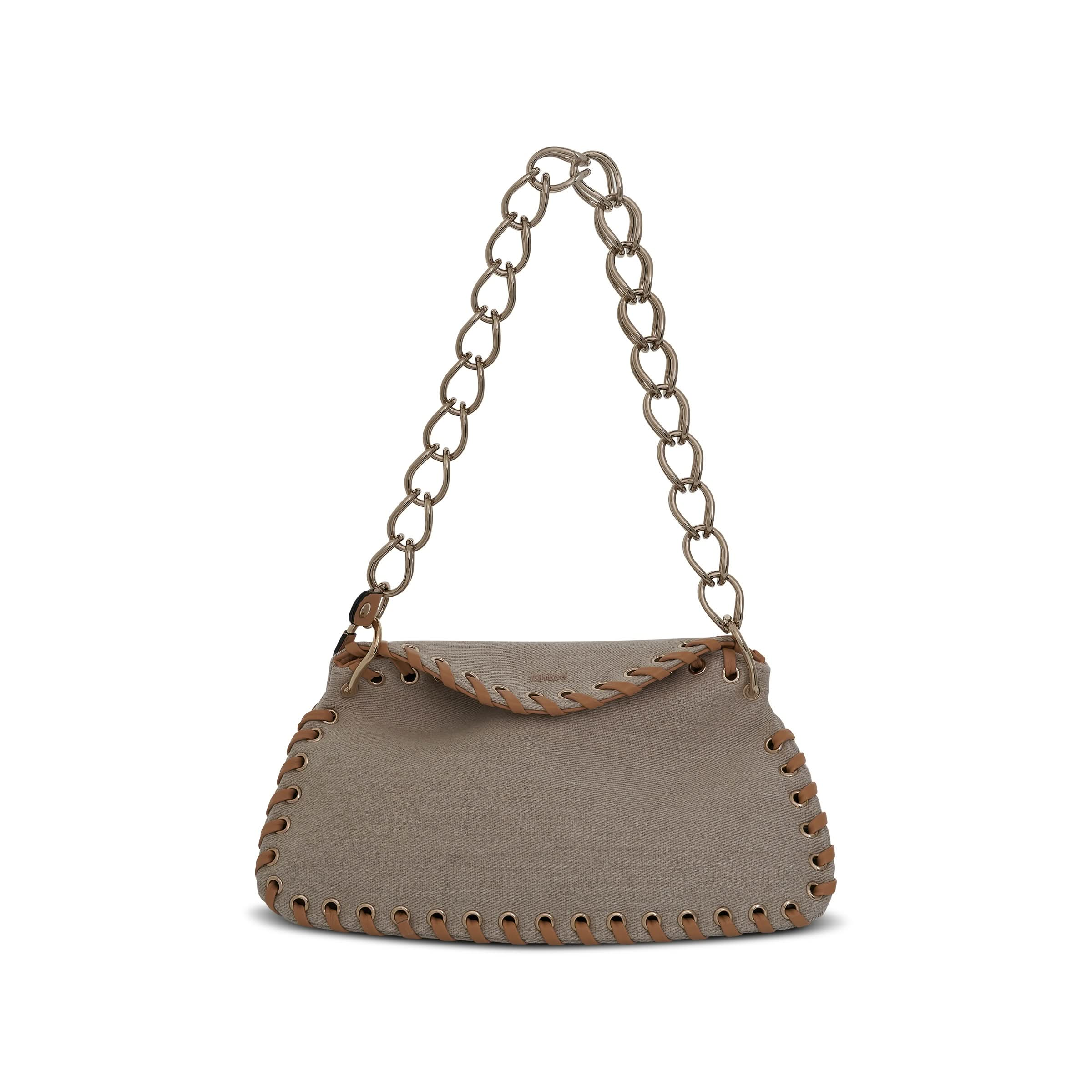 Small Juana Day Bag in Linen 
Nappa Lambskin in Soft Tan