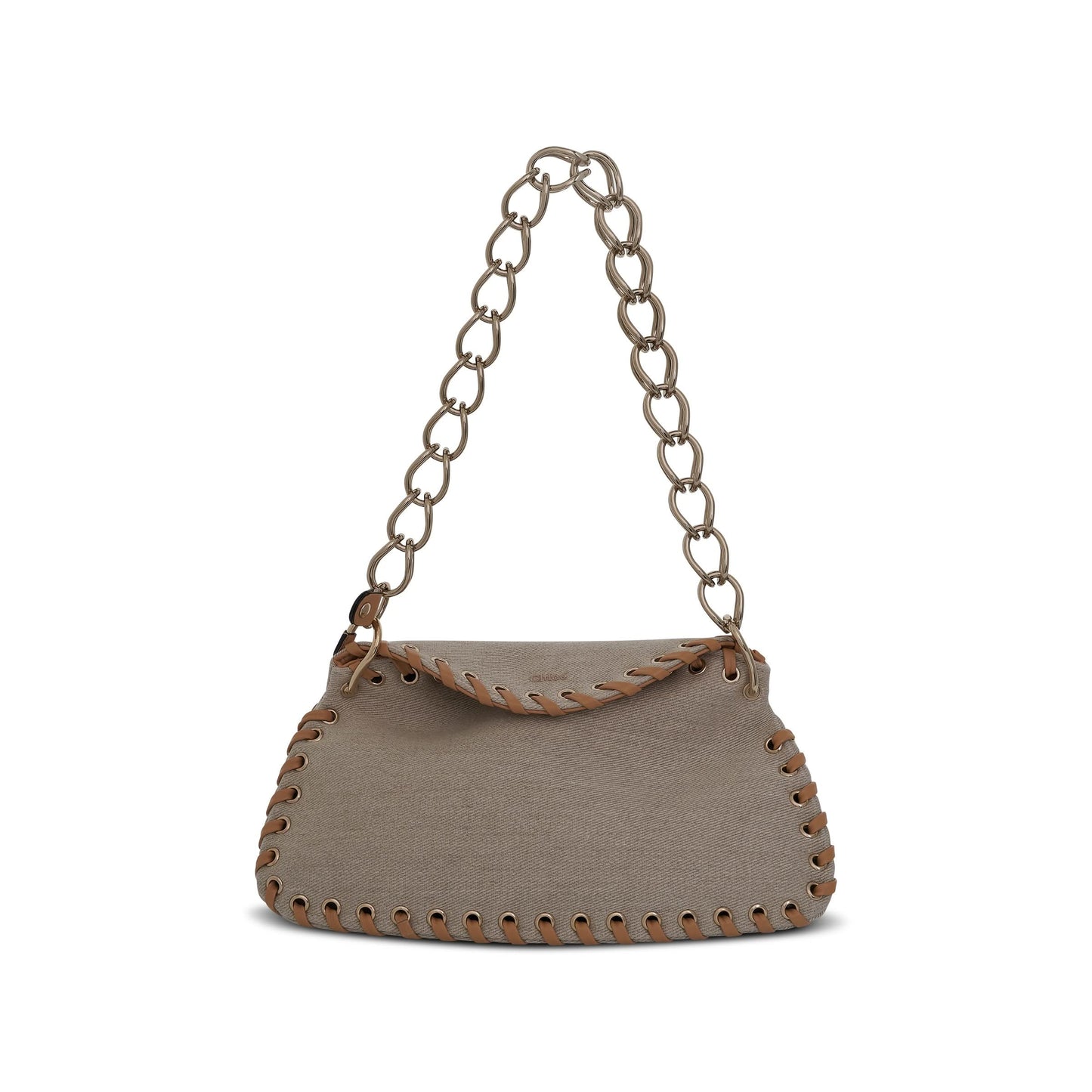 Small Juana Day Bag in Linen 
Nappa Lambskin in Soft Tan