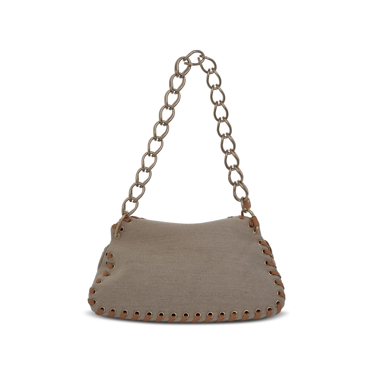 Small Juana Day Bag in Linen 
Nappa Lambskin in Soft Tan