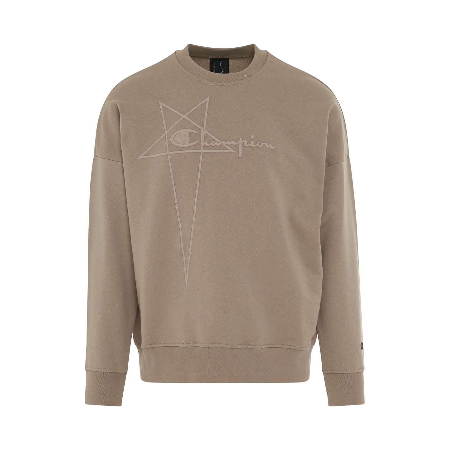 Rick Owens x Champion Pullover Sweatshirt in Pearl