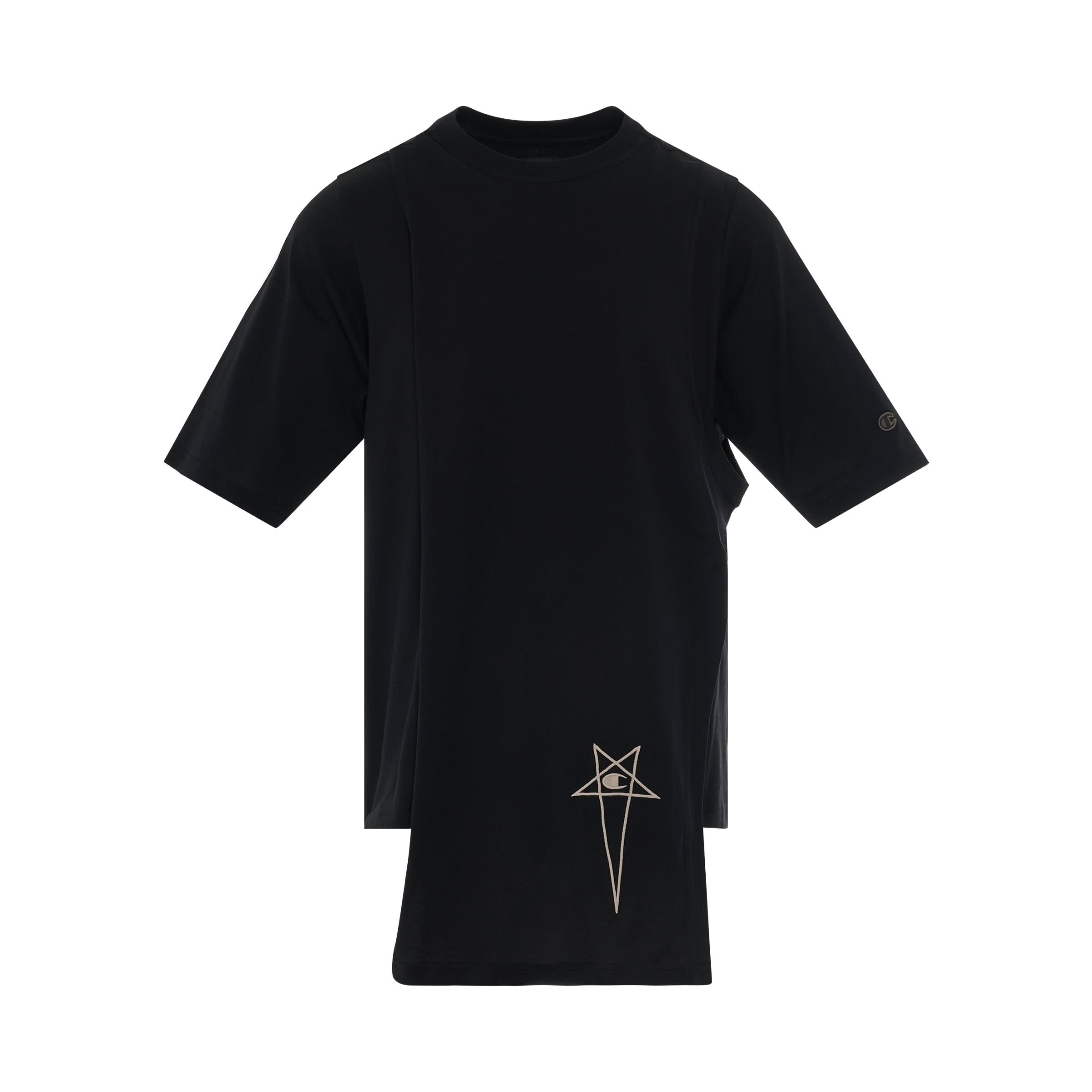 Rick Owens x Champion Toga T-Shirt in Black