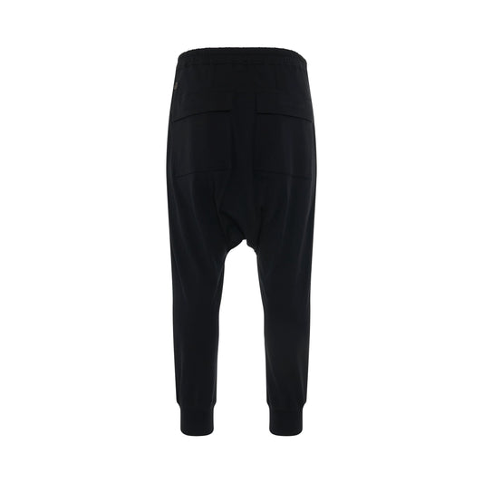 Rick Owens x Champion Prisoner Cotton Drawstring Pants in Black