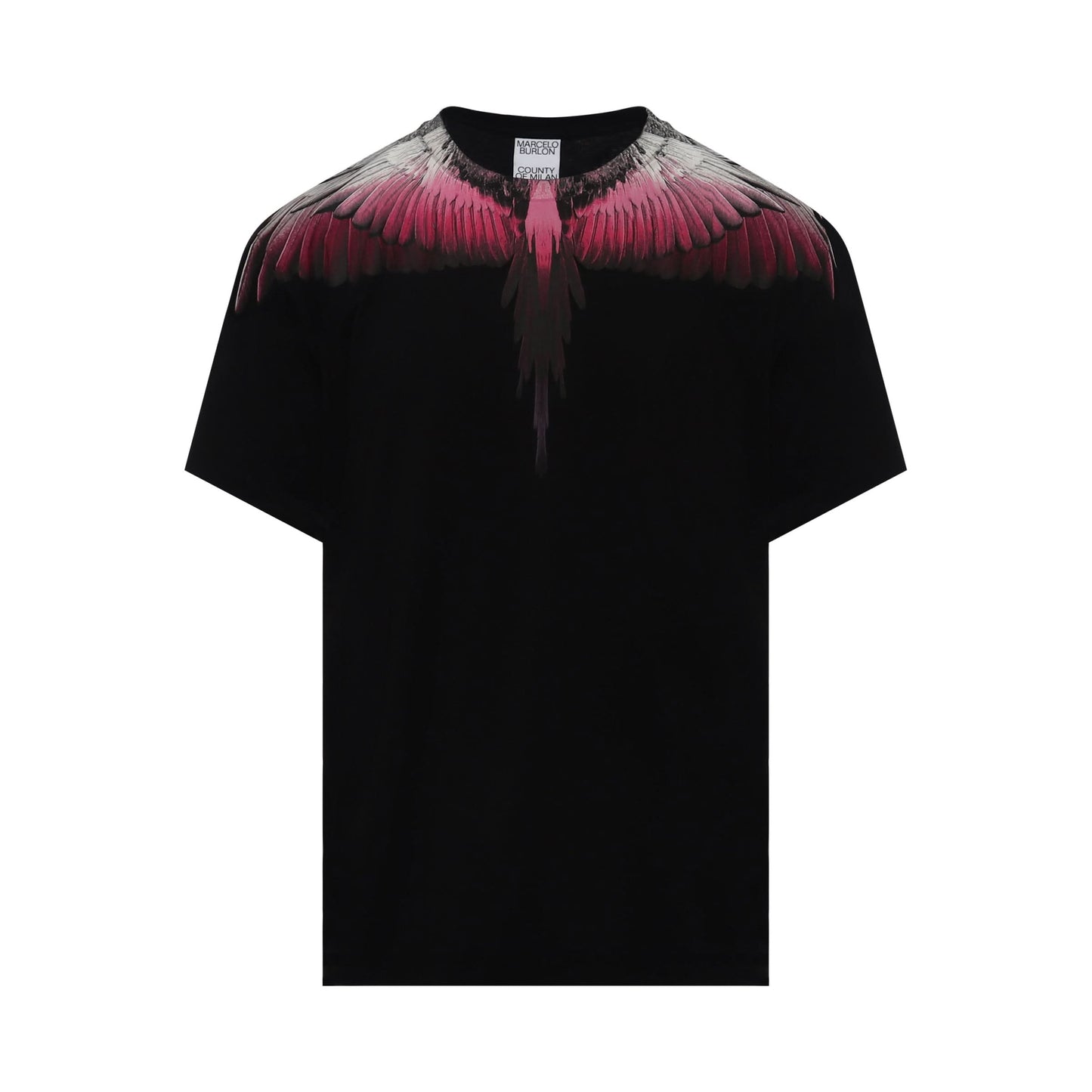 Classic Wings Print T-Shirt in Fuchsia