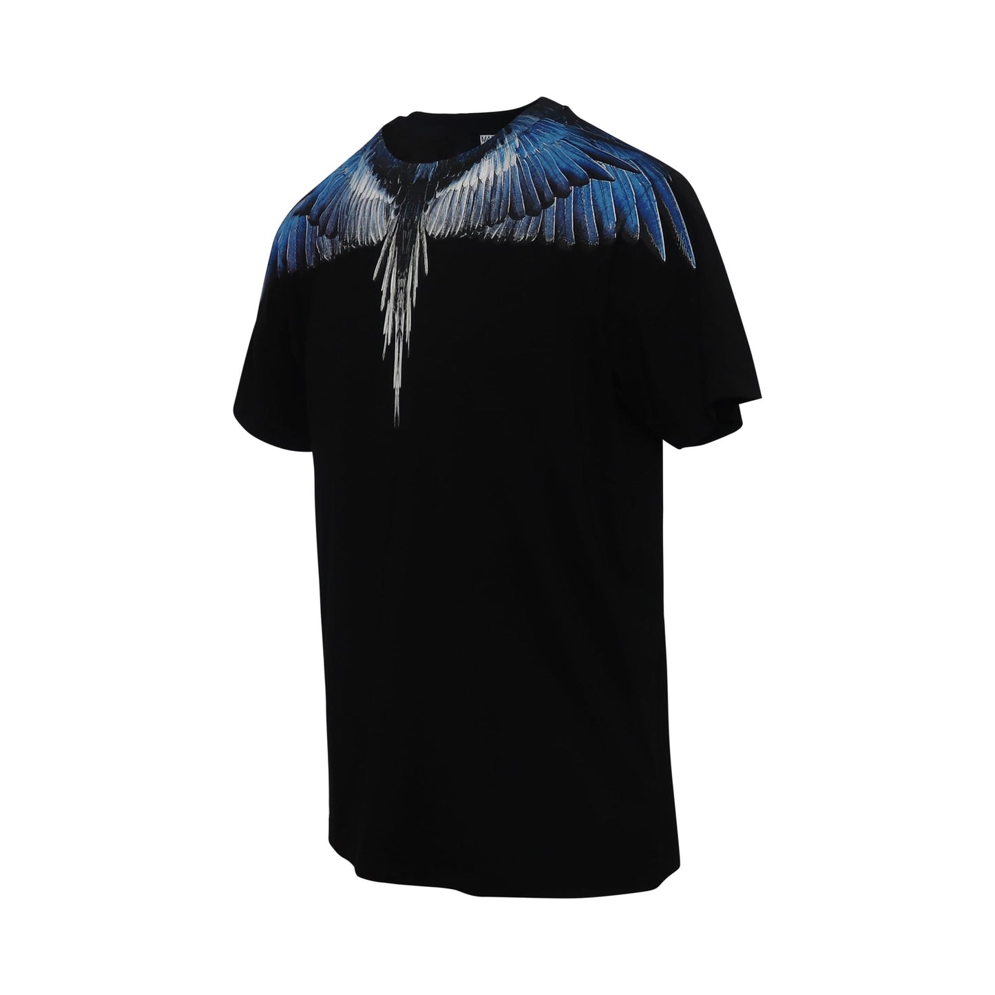 Classic Wings Print T-Shirts in Black/Blue