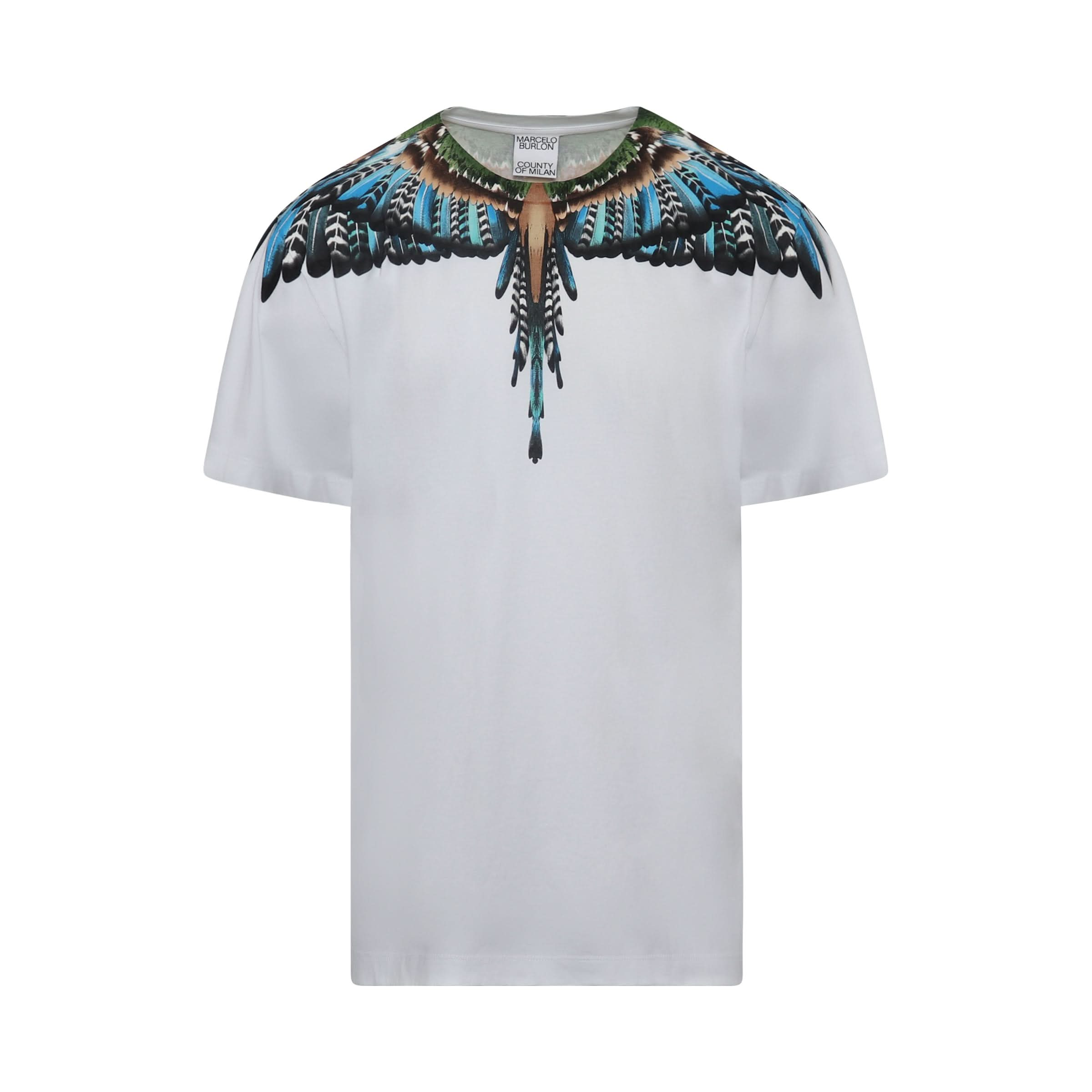 Grizzly Wings Print T-Shirt in White