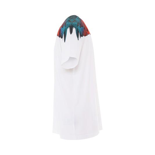 Icon Wings Regular T-Shirt in White/Red