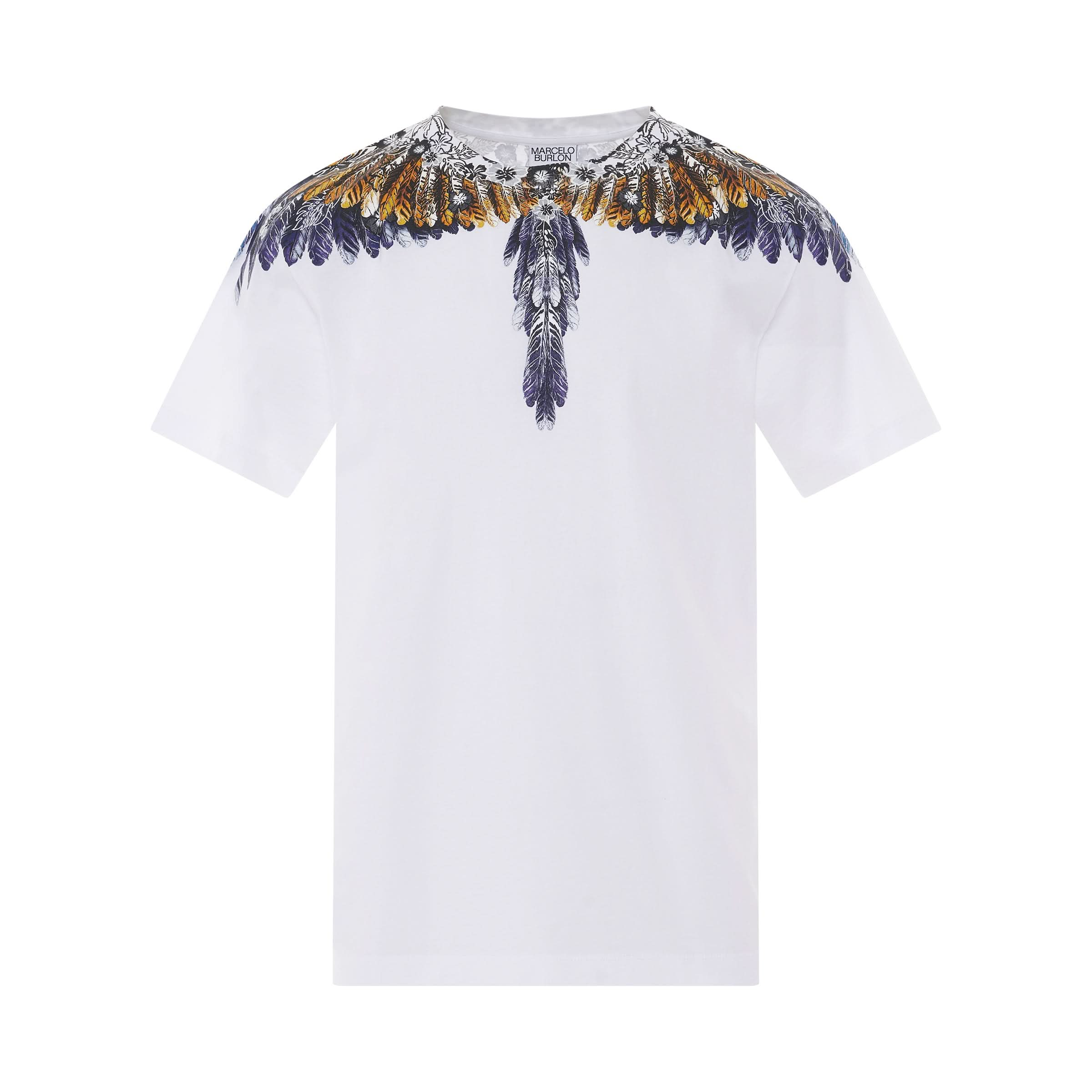 Hawaiana Wings Regular T-Shirt in White/Yellow