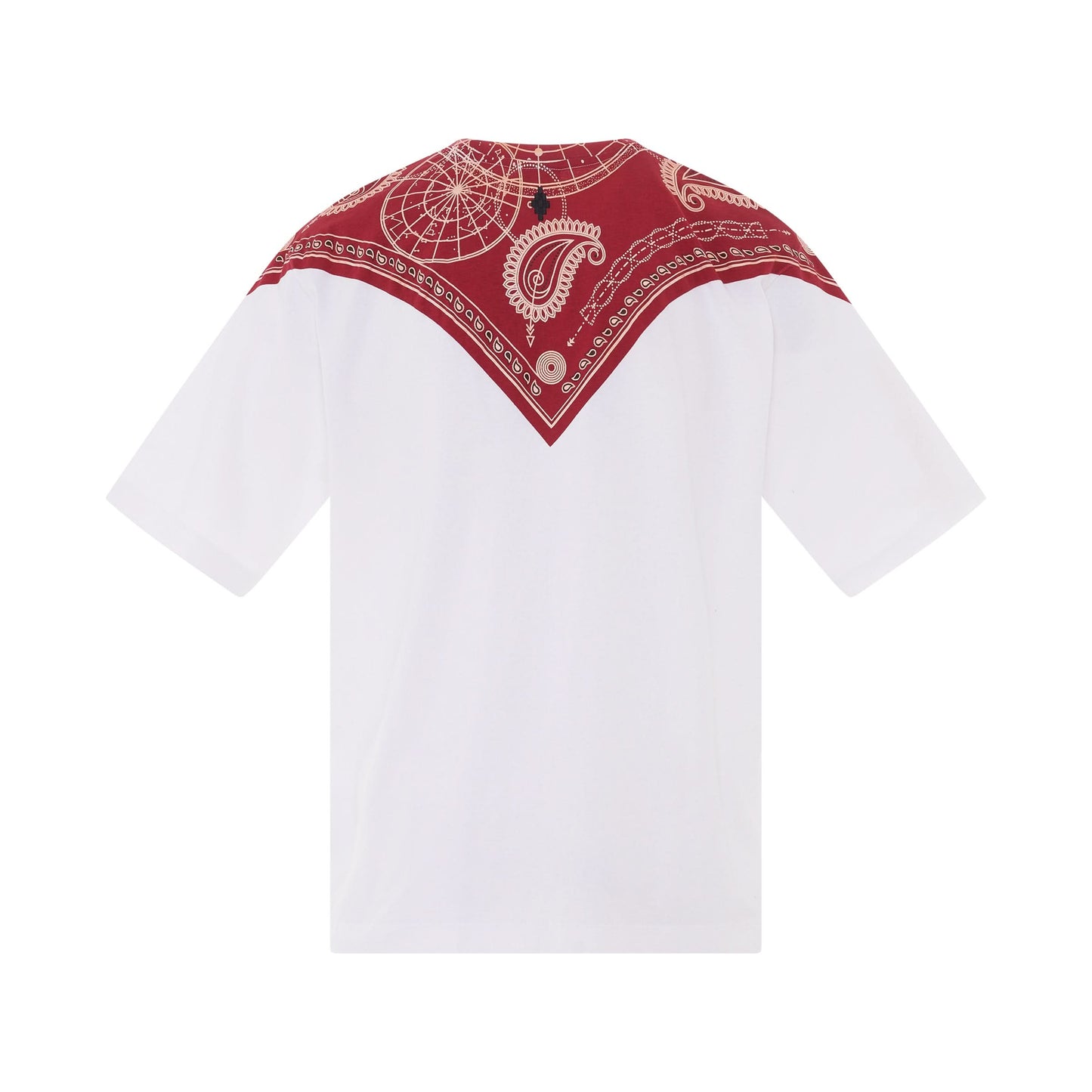 Bandana Oversized T-Shirt in White/Red