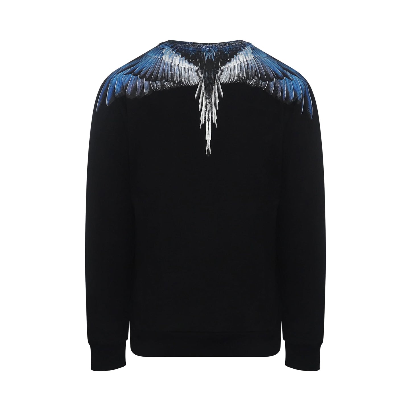 Classic Wings Print Sweatshirts in Black/Blue