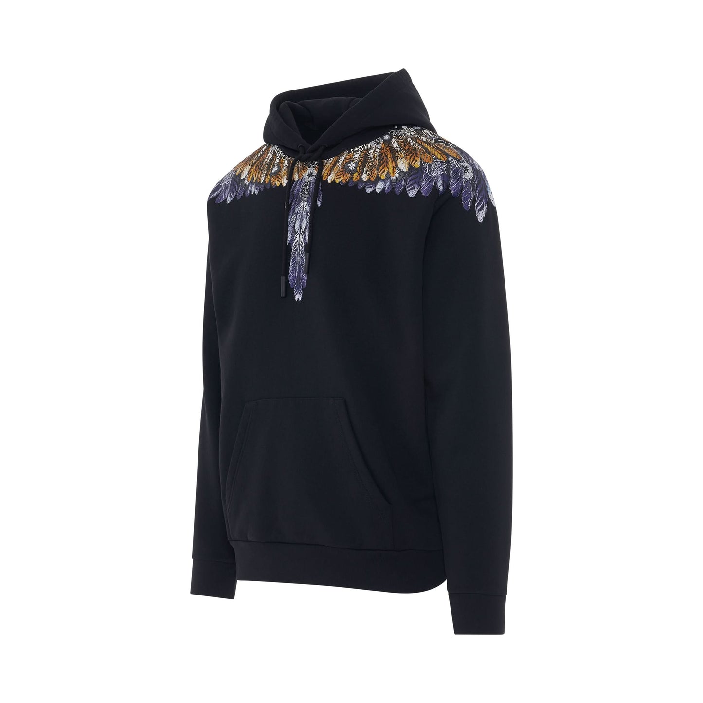 Hawaiana Wings Regular Hoodie in Black/Yellow