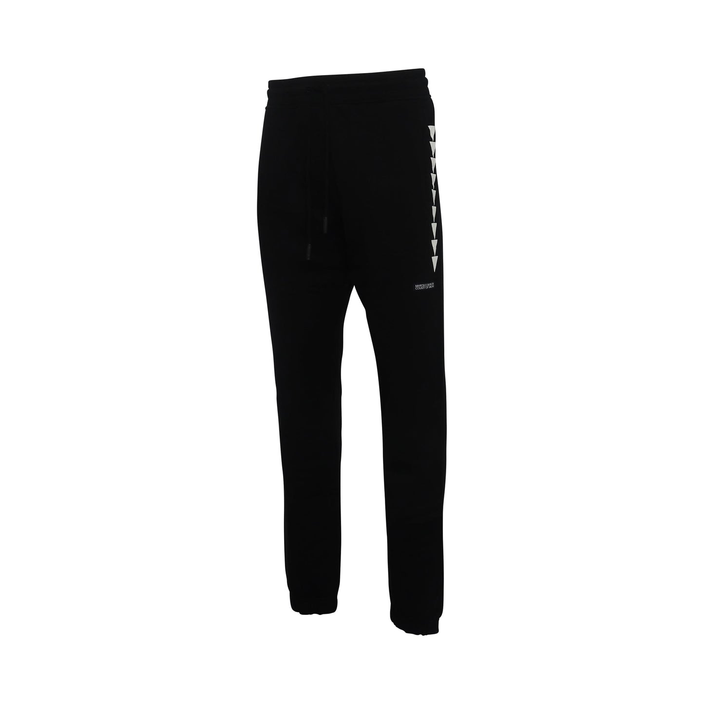 Allover Folk Sweatpants in Black