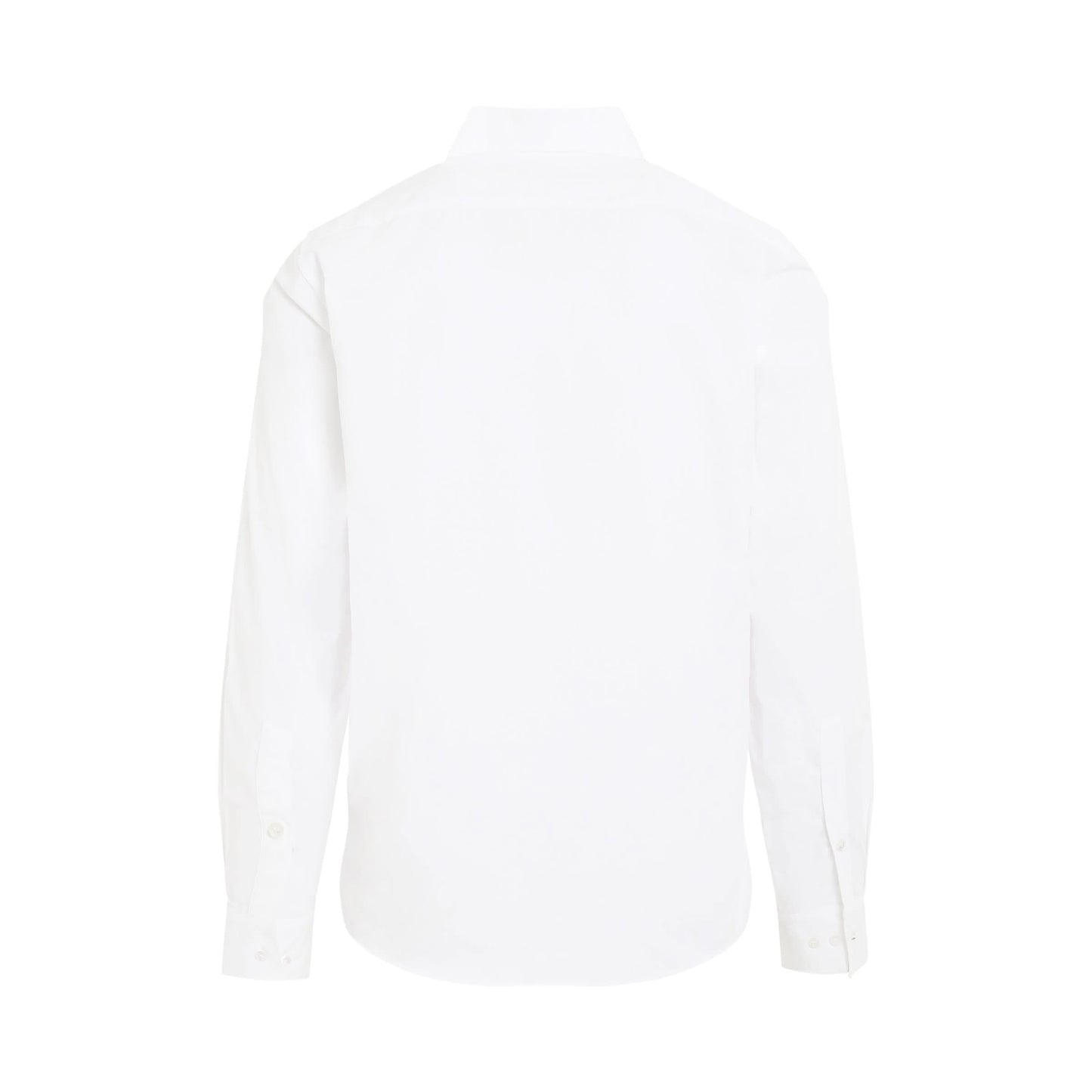 Long Sleeve Regular Fit Shirt in Lily White