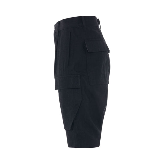 DRKSHDW Denim Cargo Shorts in Black